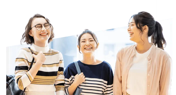 学生たちの笑顔