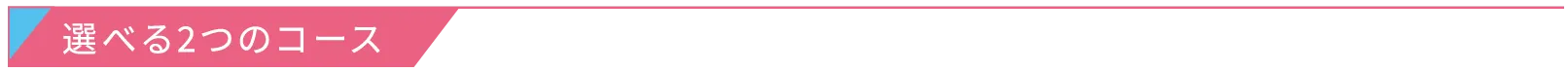 選べる2つのコース